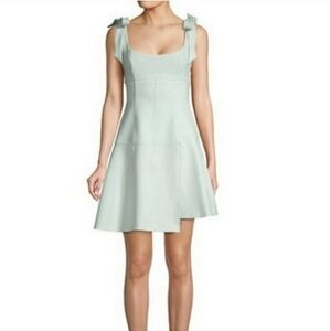 CINQ À SEPT Jeanette Tie Shoulder Flare Dress 00